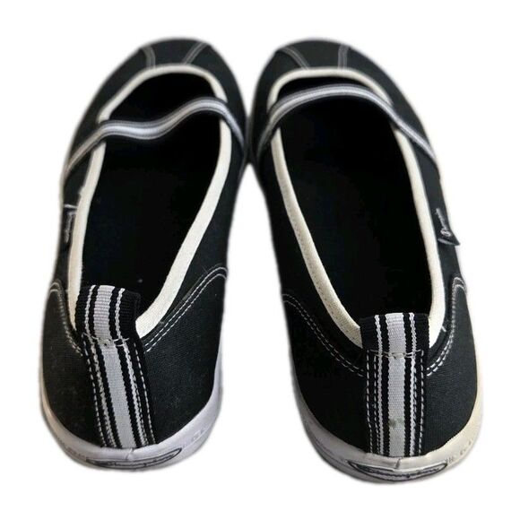 Champion Mary Jane Sneaker Flats Black White Canvas Sporty Womens Size 9.5 Y2K - Picture 3 of 11